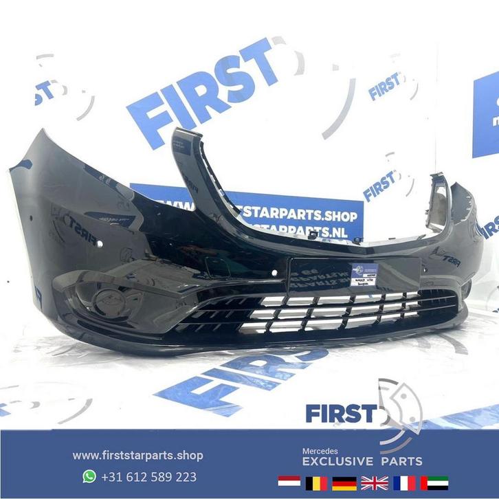 W447 VITO BUMPER A4478850825 Mercedes VITO VOORBUMPER ZWART, Auto-onderdelen, Carrosserie, Bumper, Mercedes-Benz, Voor, Gebruikt