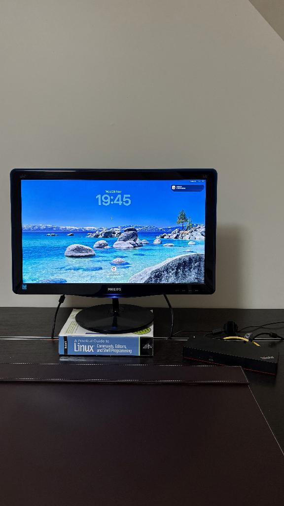 Lenovo Dock + Philips scherm + toetsenbord + muis, Computers en Software, Monitoren, Gebruikt, 61 t/m 100 Hz, DVI, VGA, Overige typen