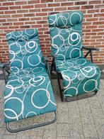 2 chaises de jardin réglables, Enlèvement, Utilisé