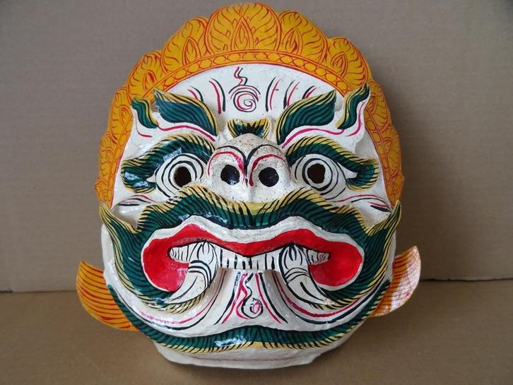 Masker Indonesië Indonesisch masker Bali papier-maché masker, Antiek en Kunst, Kunst | Niet-Westerse kunst, Ophalen of Verzenden