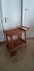 Serveertafeltje in teak, Tuin en Terras, Ophalen, Zo goed als nieuw