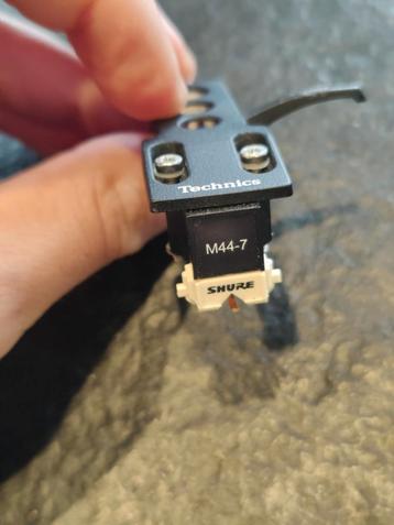 Shure m44-7 element, originele naald en Technics headshell beschikbaar voor biedingen