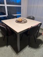 Tafel modern, Huis en Inrichting, Tafels | Eettafels, Ophalen, Gebruikt, Vierkant, 100 tot 150 cm