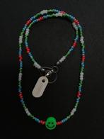Collier de perles de rocaille bleu, rouge, blanc, vert et sm, Bijoux, Sacs & Beauté, Colliers, Vert, Synthétique, Avec pendentif