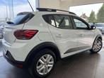 Dacia Sandero STEPWAY 1.0 EC0-G 100 CH 18.073KM GAR 12M, Auto's, Stof, Zwart, Wit, Bedrijf