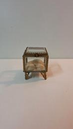 antiek glazen juwelenkistje, Ophalen of Verzenden