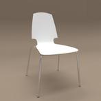 5 VILMAR stoelen - wit - IKEA, Enlèvement, Comme neuf, Blanc, Cinq, Six Chaises ou plus