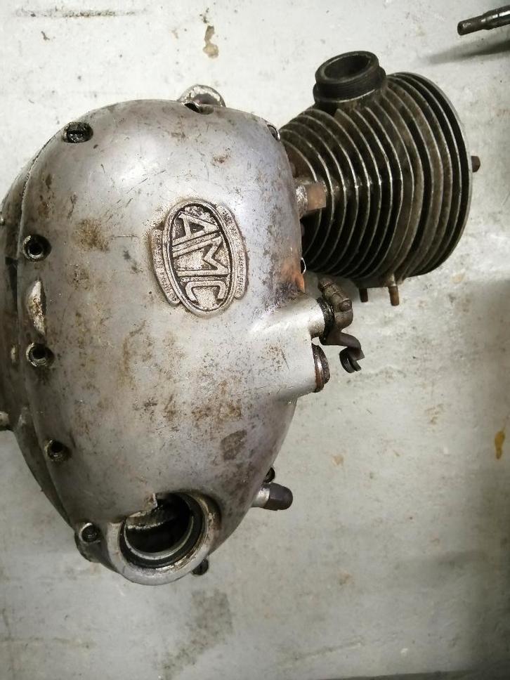 Lot Motorblok AMC 125cc +/- 1950, Motoren, Onderdelen | Oldtimers, Ophalen