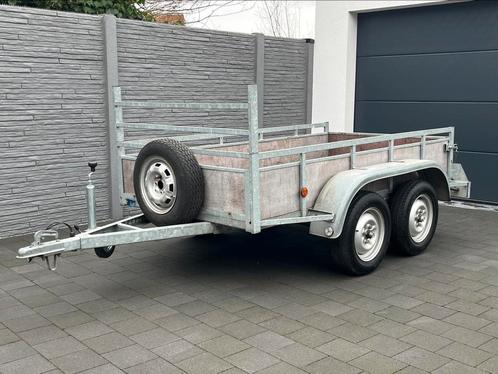 Aanhangwagen dubbelas 500kg, Auto diversen, Aanhangers en Bagagewagens, Gebruikt, Ophalen