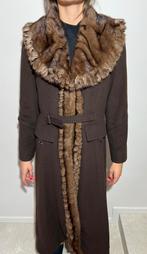 Manteau en laine et renard, Vêtements | Femmes, Vestes | Hiver, Taille 38/40 (M), Sam Rone, Enlèvement ou Envoi, Comme neuf