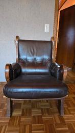 2 x lederen relax (gratis), Huis en Inrichting, Fauteuils, Ophalen, Gebruikt, Leer