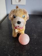 Antieke mechanische Opwindbare hond met bal, Ophalen of Verzenden