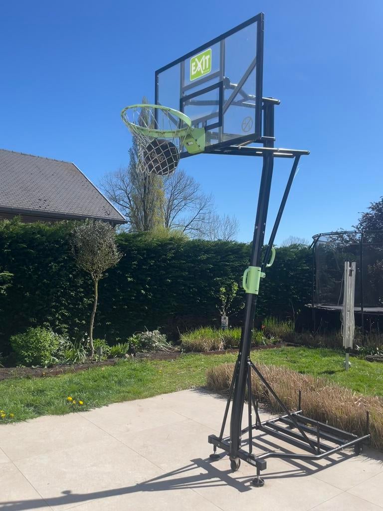 EXIT TOYS basketbalring met dunkring en 5 hoogtes, Ophalen, Zo goed als nieuw, Ring, Bord of Paal