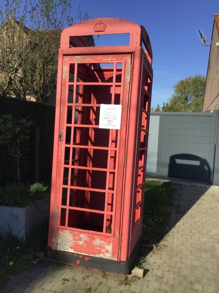 Véritable cabine téléphonique anglaise, Enlèvement, Utilisé