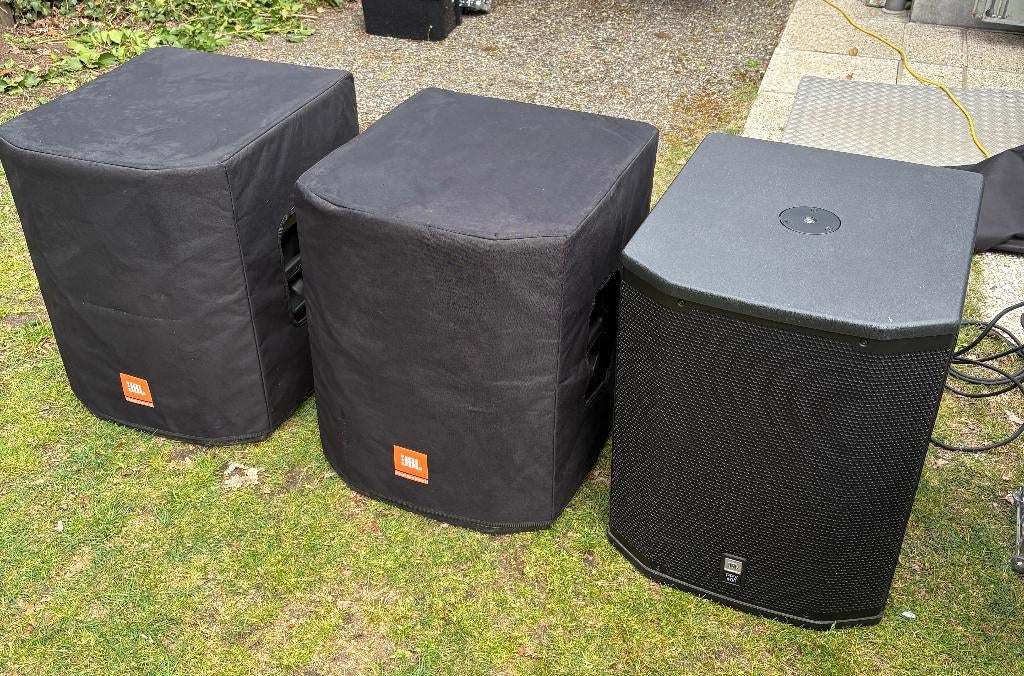 3x JBL PRX 418S, Ophalen, Gebruikt, 120 watt of meer, Subwoofer