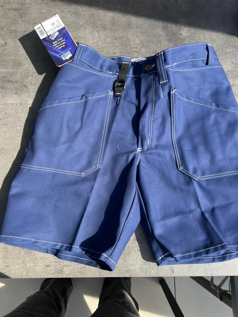 Fristads korte werkbroek blauw, Ophalen, Maat 46 (S) of kleiner, Blauw