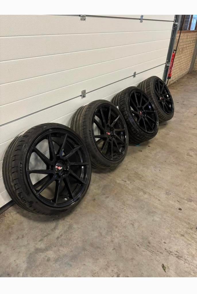 Velgen vossen stijl 19inch 5x112 michelin pilot sport 4s, Autos : Pièces & Accessoires, Pneus & Jantes, Neuf, Pneus et Jantes