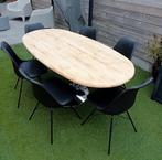 Ovale tafel met 6 stoelen., Huis en Inrichting, Tafels | Eettafels, Ophalen