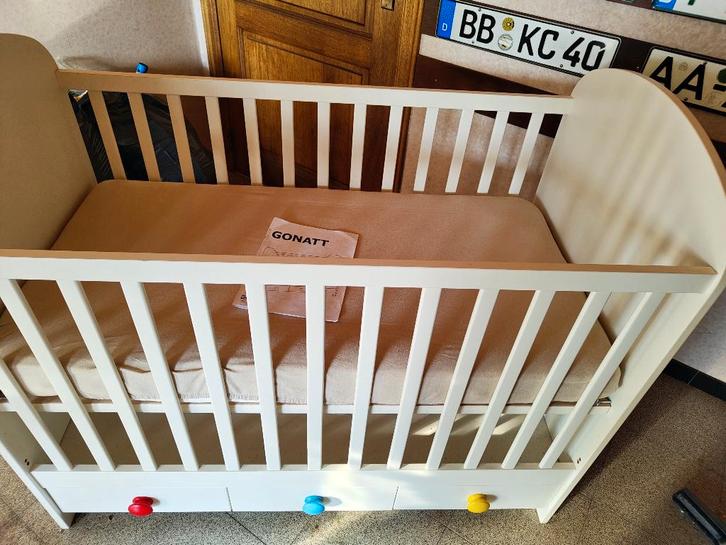 Babybedje IKEA Gonatt, Kinderen en Baby's, Babywiegjes en Ledikanten, Gebruikt, Ledikant, Ophalen