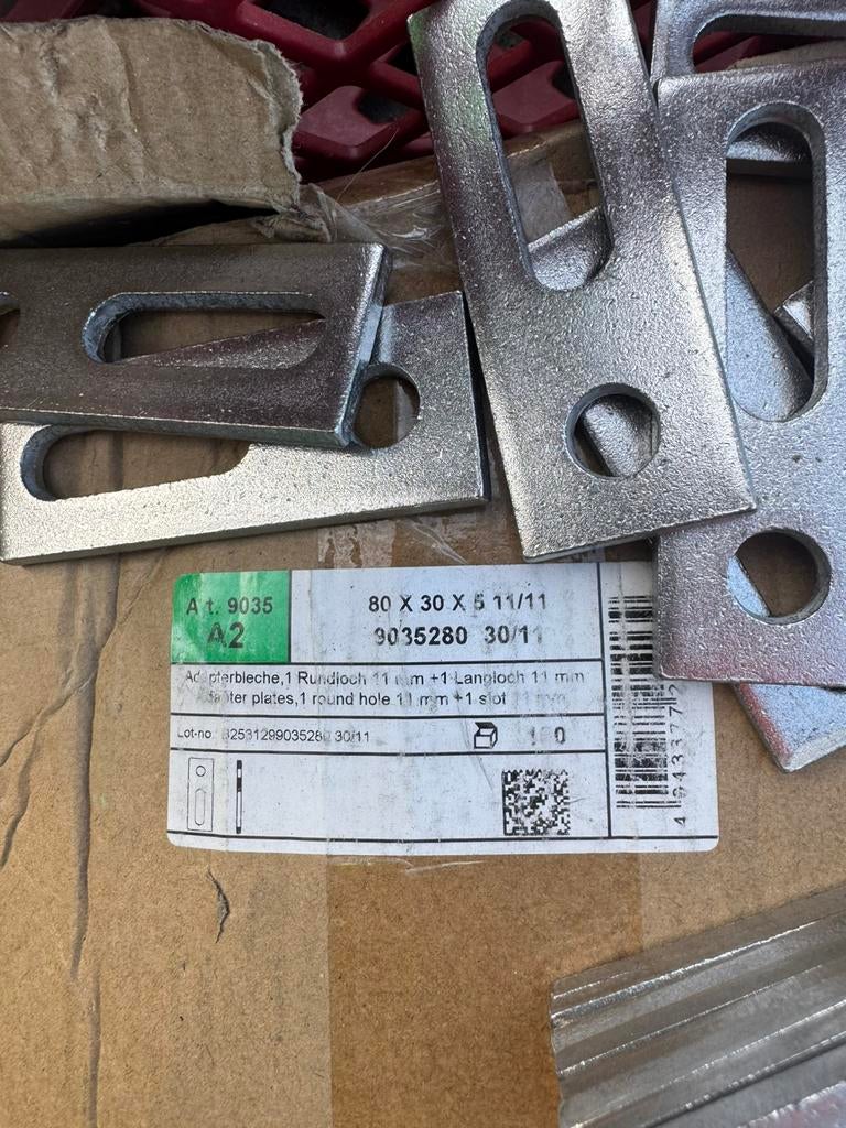 Vis inox 8X120 photovoltaique + attaches inox, Enlèvement, Comme neuf, Inox