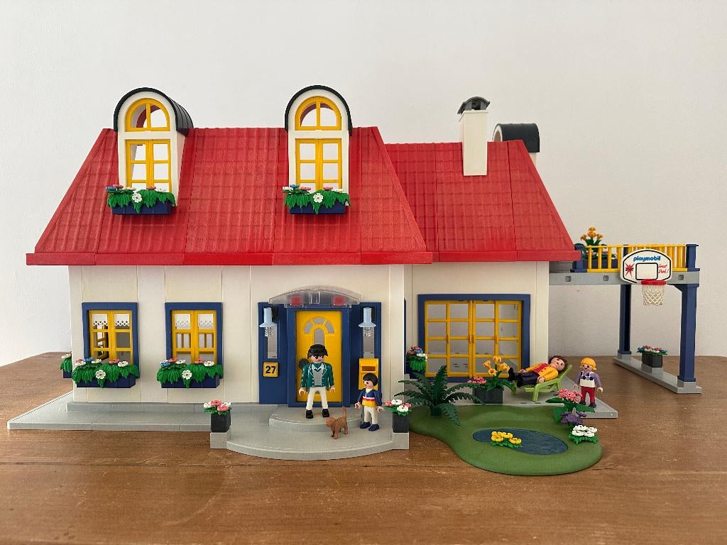Playmobile - Huis 3965 + 5 interieursets, Kinderen en Baby's, Speelgoed | Playmobil, Ophalen, Gebruikt, Complete set