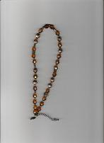 Collier met parels en zilver, Handtassen en Accessoires, Ophalen of Verzenden, Nieuw, Zilver, Zilver