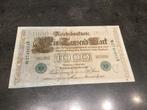 Duitsland 1000 Mark 1910 groen stempel, Postzegels en Munten, Ophalen of Verzenden, Duitsland