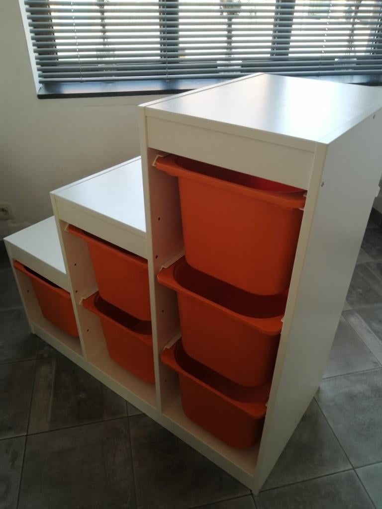 Trofast kast ikea met bakken, Huis en Inrichting, Ophalen, Gebruikt