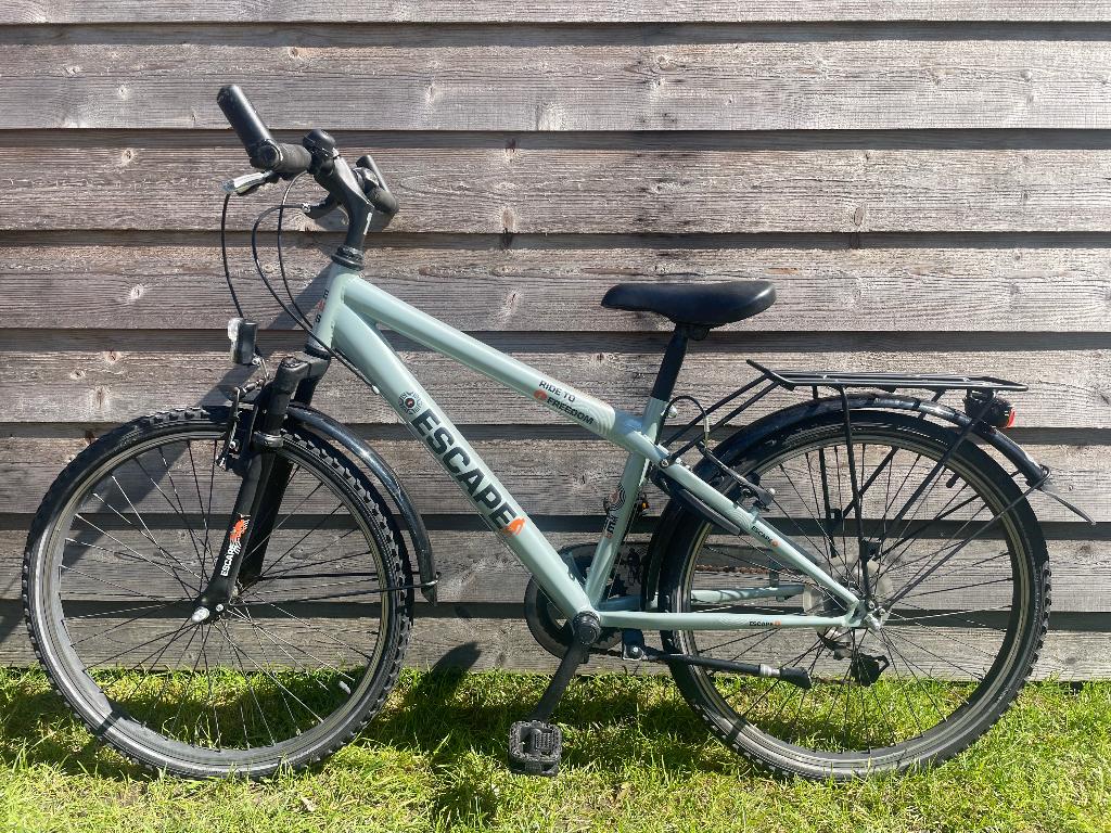 Fiets jongens 24 inch, Fietsen en Brommers, Ophalen, Velgrem, Versnellingen, Gebruikt