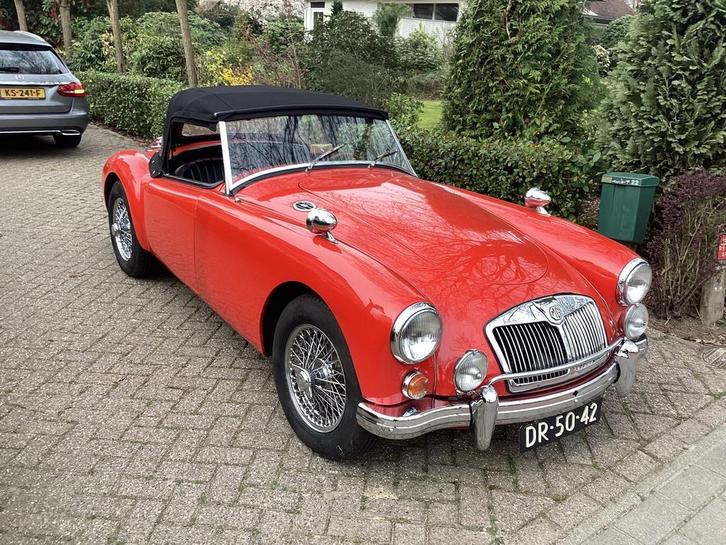 1958 MGA in zeer mooie staat., Auto's, Oldtimers, Particulier, Mistlampen, MG, Benzine, Handgeschakeld, Ophalen