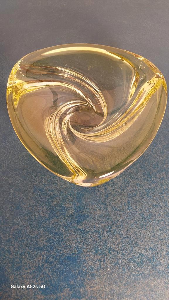 Val Saint Lambert Design schoteltje., Antiek en Kunst, Kunst | Designobjecten, Ophalen of Verzenden