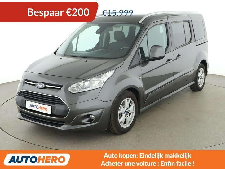 Ford Grand Tourneo 1.5 TDCi Titanium (bj 2016, automaat), Auto's, Ford, Te koop, Overige modellen, ABS, Achteruitrijcamera, Airbags