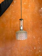 Vintage glazen hanglamp retro design jaren 60/70, Ophalen, Gebruikt, Glas