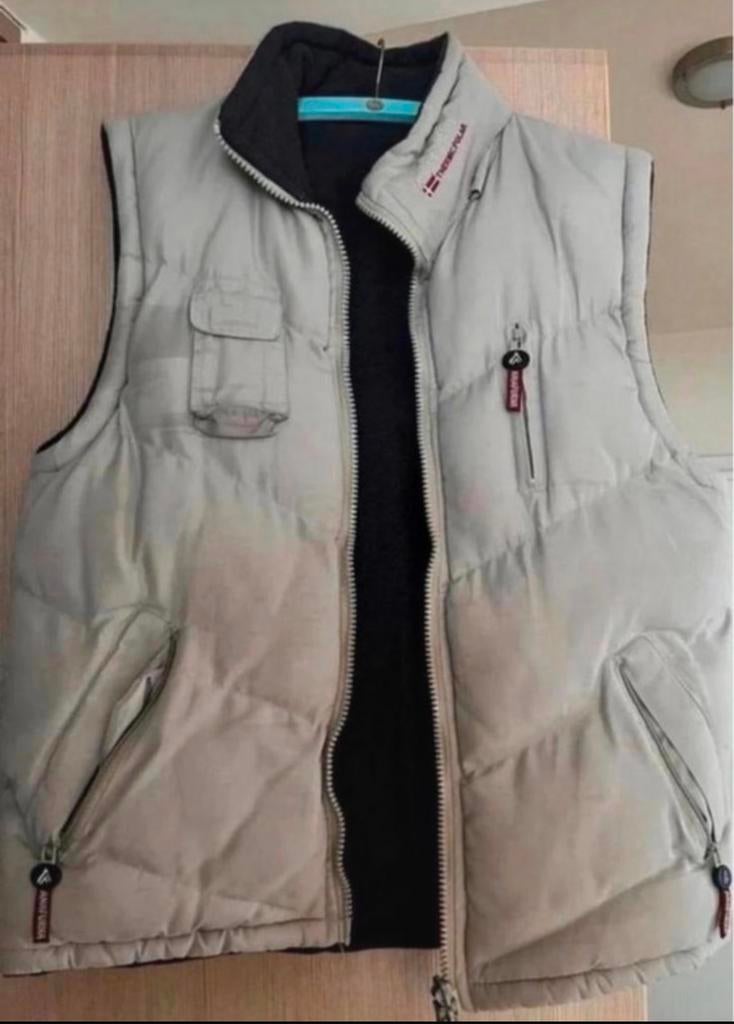 Jasje mouwloos man-vrouw, Ophalen of Verzenden, Gedragen, Beige