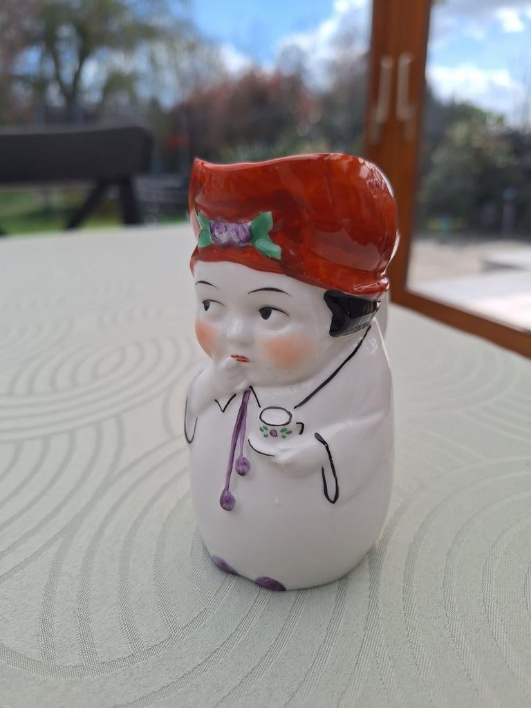 petit pichet vintage barbotine germany, Antiquités & Art, Antiquités | Céramique & Poterie, Enlèvement ou Envoi