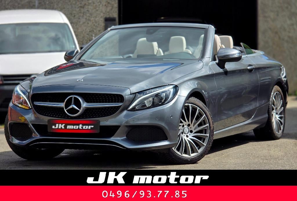 MERCEDES C180  Cabrio Essence  156ch -  03/2018  -  53.000km, Auto's, Mercedes-Benz, Euro 6, Cabriolet, Handgeschakeld, Elektrische ramen