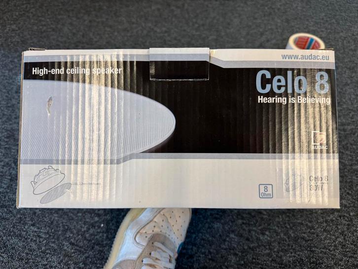 Audac Celo 8 High-End Inbouw Plafondluidspreker (80W RMS), Audio, Tv en Foto, Luidsprekerboxen, Nieuw, Overige typen, 120 watt of meer