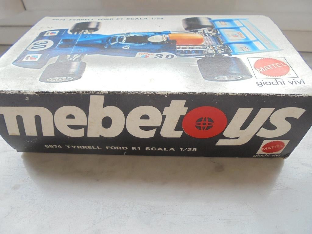 Mebetoys / Mattel Tyrrell ELF Ford 003 F1 - 1/28, Verzenden, Gebruikt, Auto, Burago