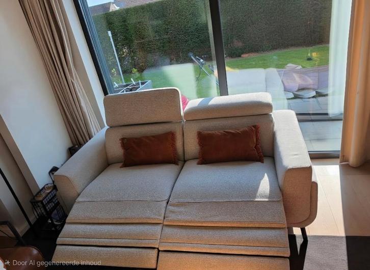 Xooon Denver 2.5 zit met relaxfunctie, Huis en Inrichting, Zetels | Zetels, Zo goed als nieuw, Rechte bank, Driepersoons, 150 tot 200 cm