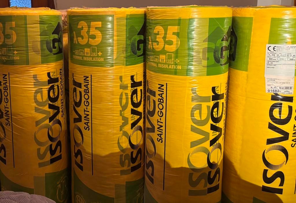 Nieuw!!! Isover 35 20 rollen 80mm tot 240mm (ook apart), Bricolage & Construction, Isolation & Étanchéité, Neuf, Laine de verre