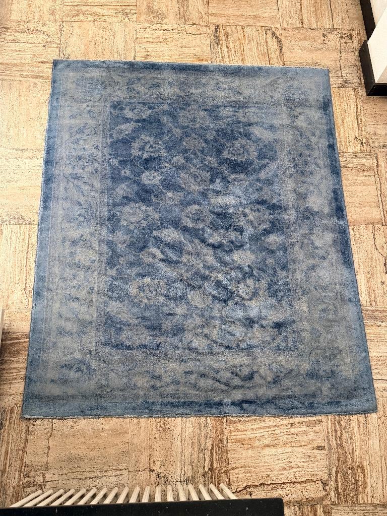 Tapis en soie noué à la main sur laine., Maison & Meubles, Neuf, 200 cm ou plus, Rectangulaire, 200 cm ou plus