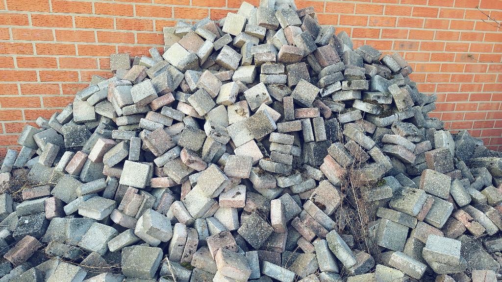 Gebruikte  klinkers, Jardin & Terrasse, Pavé & Dalles, Béton, Enlèvement, Utilisé, Briques