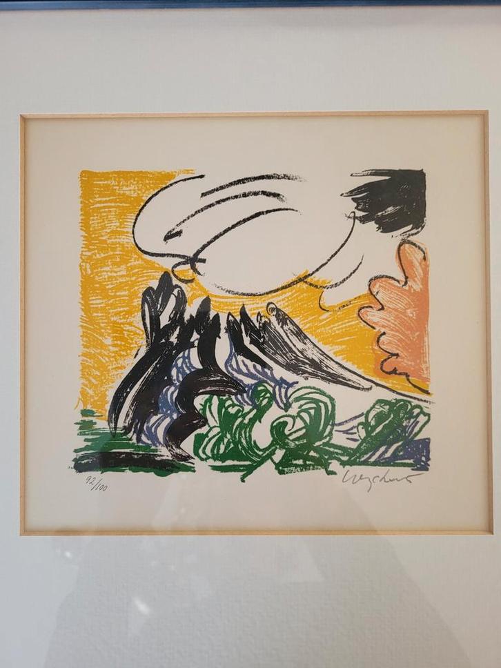 Lithografie Maurice WYCKAERT, Antiek en Kunst, Kunst | Litho's en Zeefdrukken, Ophalen of Verzenden