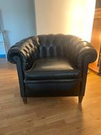 2x Zwarte club fauteuils – set, Enlèvement, Utilisé