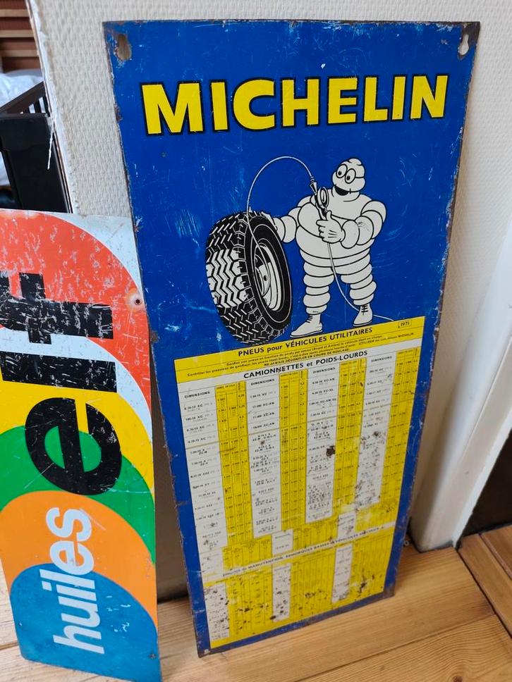 Lot de 2 toles publicitaires, Collections, Marques & Objets publicitaires, Enlèvement