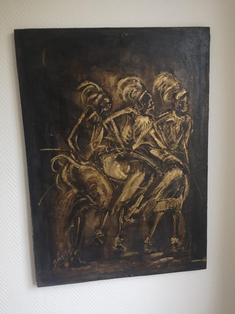 tableau danseuses africaines, Antiquités & Art, Art | Peinture | Moderne, Enlèvement