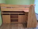 hoogslaper met bureau, Ophalen, Gebruikt, Eenpersoons, Minder dan 160 cm