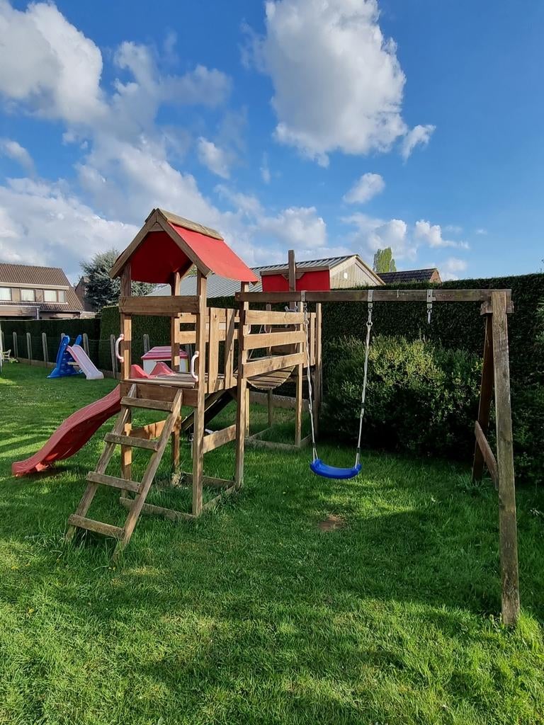 Houten speeltoestel van Wicky., Enlèvement, Utilisé, Toboggan