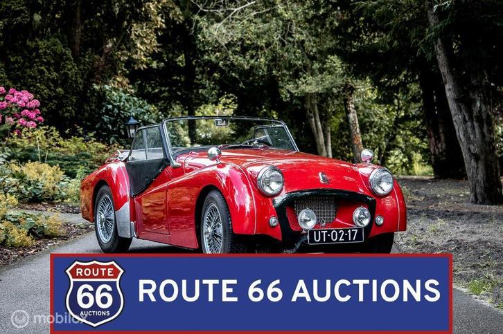Triumph TR2 | 1955 | Route 66 Auctions, Auto's, Oldtimers, Bedrijf, Te koop, Triumph, Benzine, Overige carrosserie, Handgeschakeld