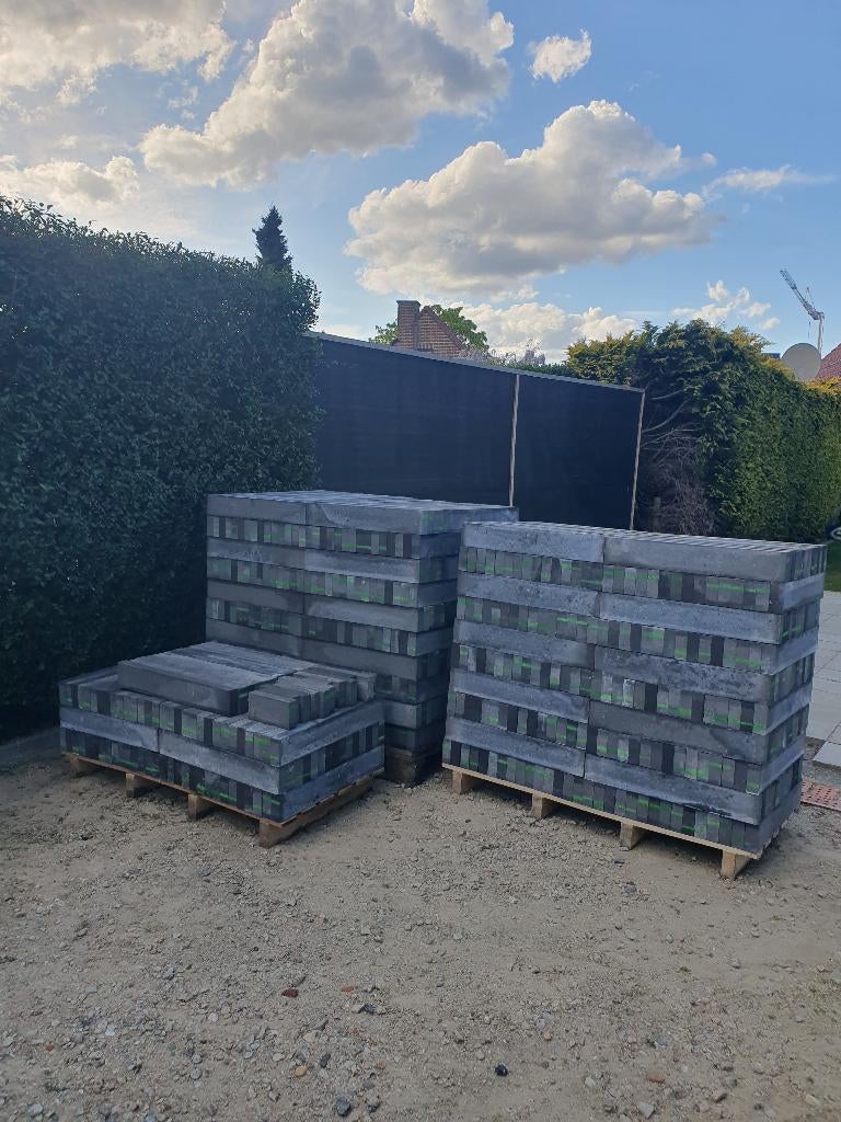 Gevelstenen MBI Geostylistix shaded Charcoal, Doe-het-zelf en Bouw, Metselstenen, Nieuw, Bakstenen, Ophalen